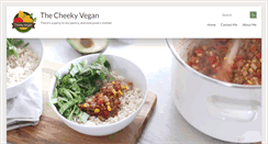 Desktop Screenshot of cheeky-vegan.com