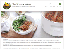 Tablet Screenshot of cheeky-vegan.com